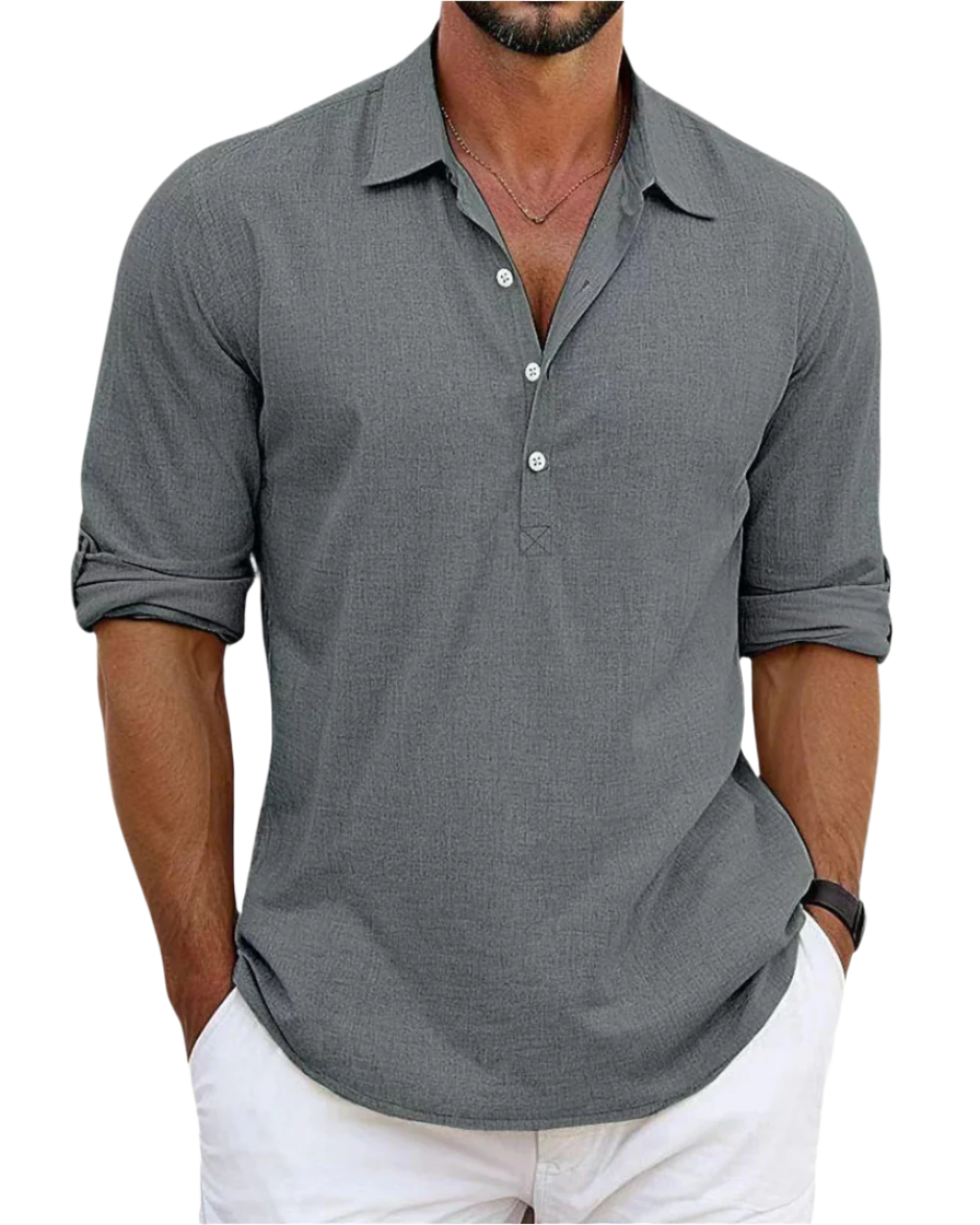 Rub¨¦n? - Camisa elegante con look relajado y moderno