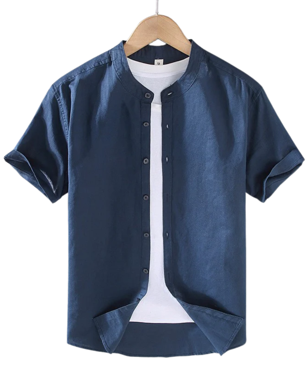 Leonardo? - Camisa abierta de manga corta con estilo moderno