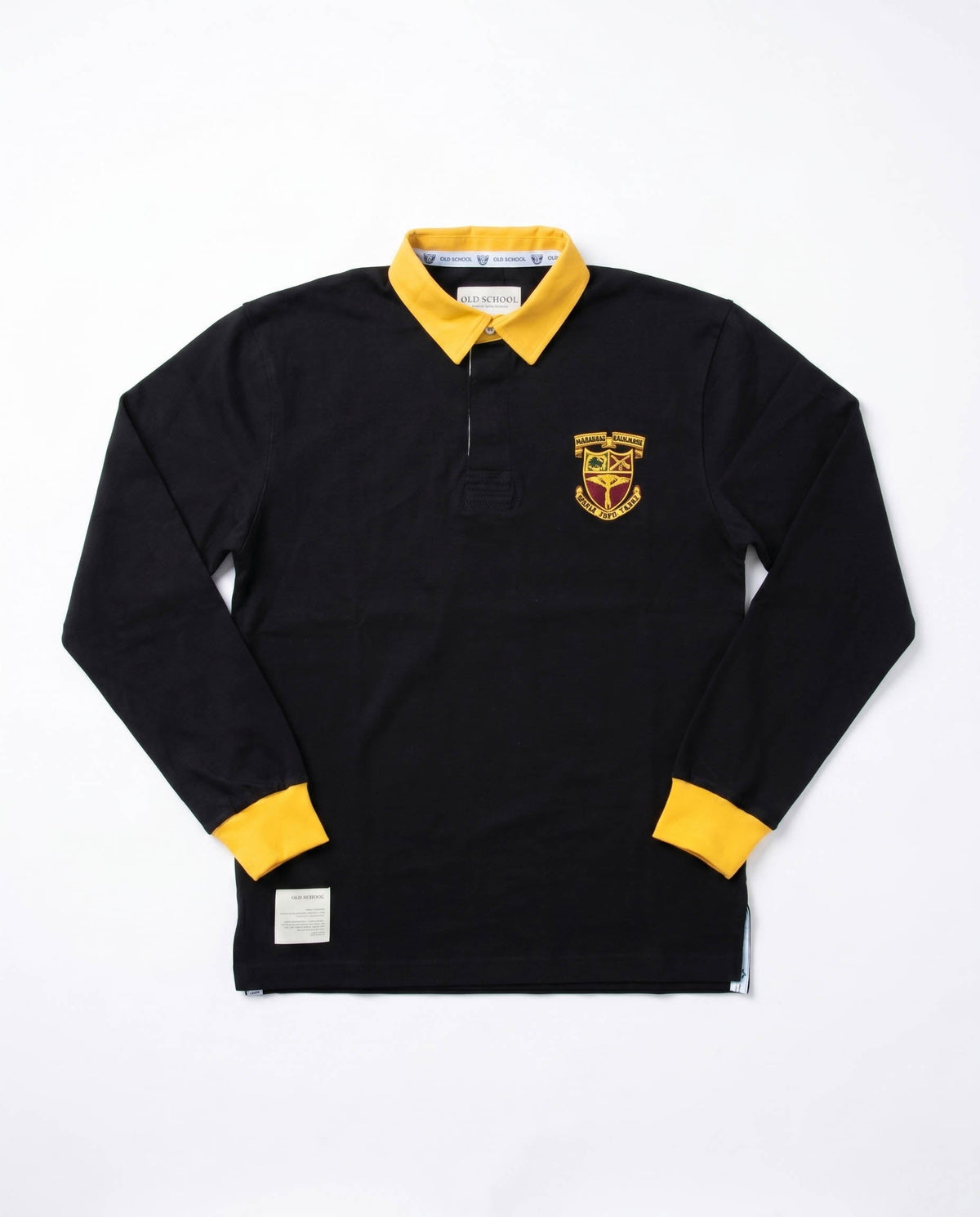 Schools Kalahari Long Sleeve Rugby Jersey Plain Black