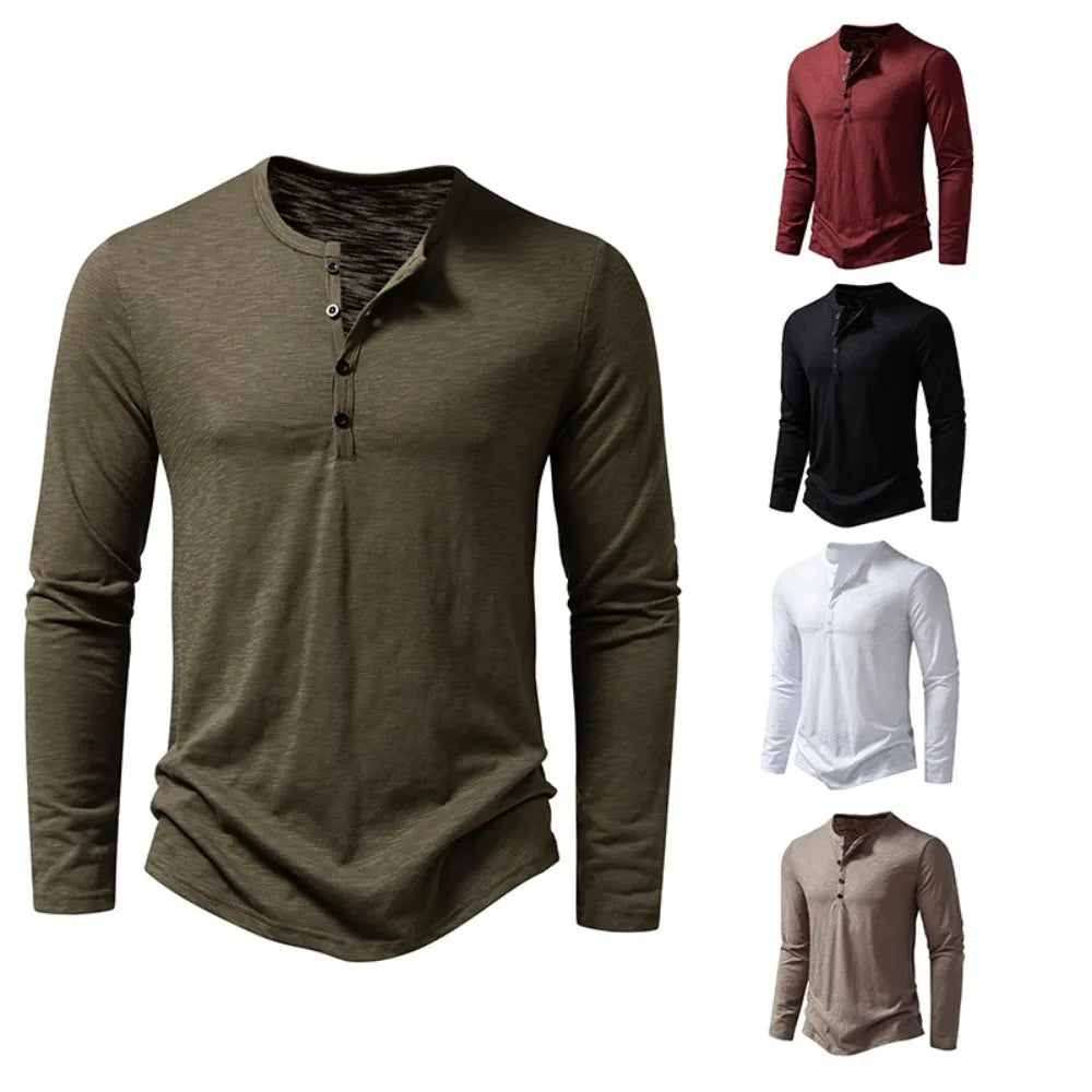 ¨®scar? - Polo Casual Henley Distinguido