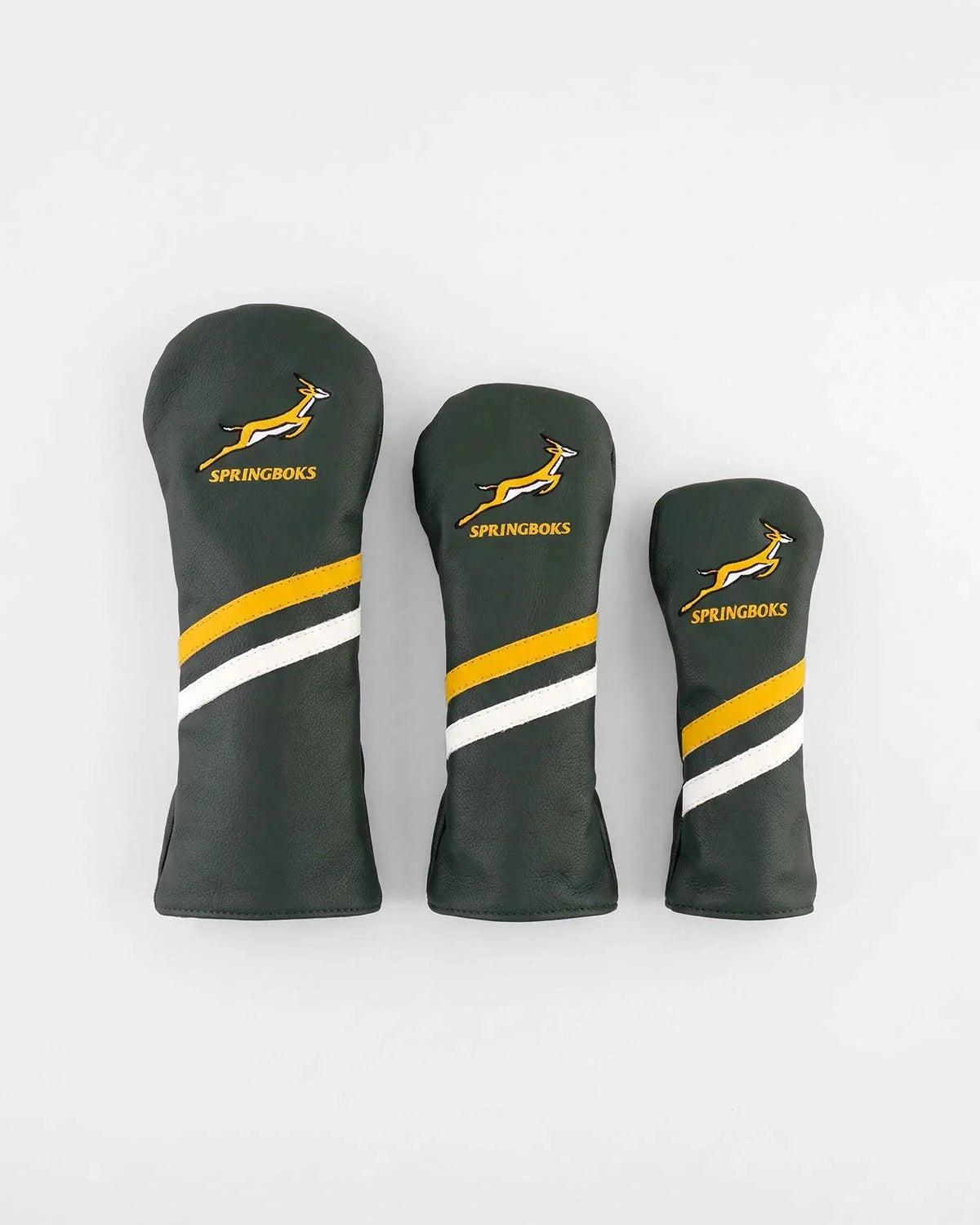 Springboks Leather Golf Cover-OS Green