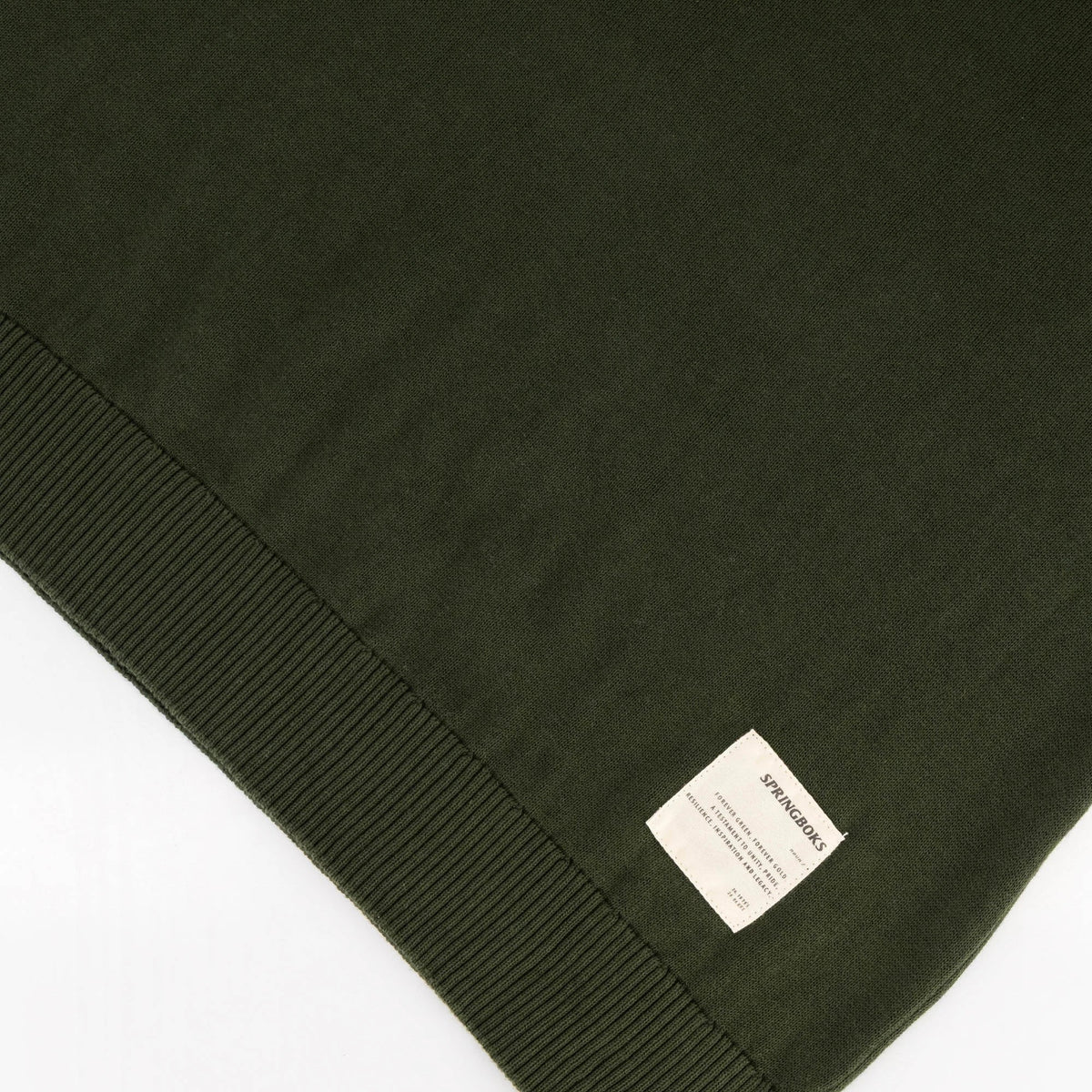 Springboks Tipped Knit SS Polo-Military Olive