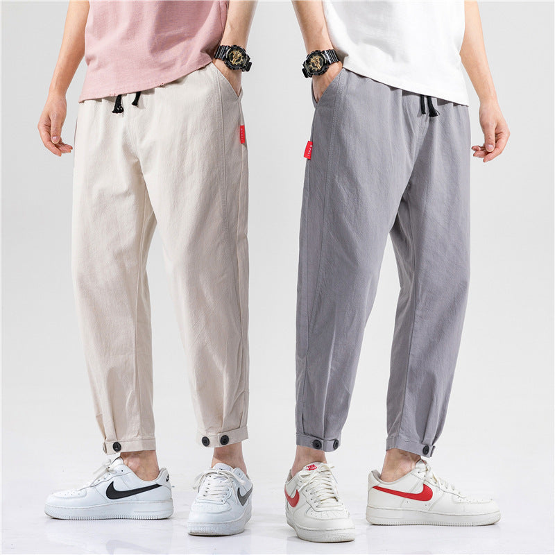 Theo - Pantalones Ajustados de Algod¨®n