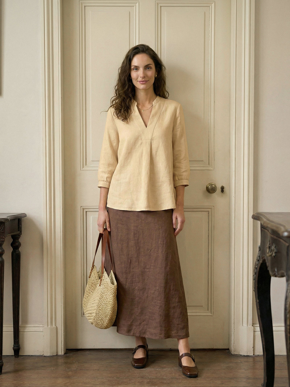 100% Linen Dress Shirt JOANNA