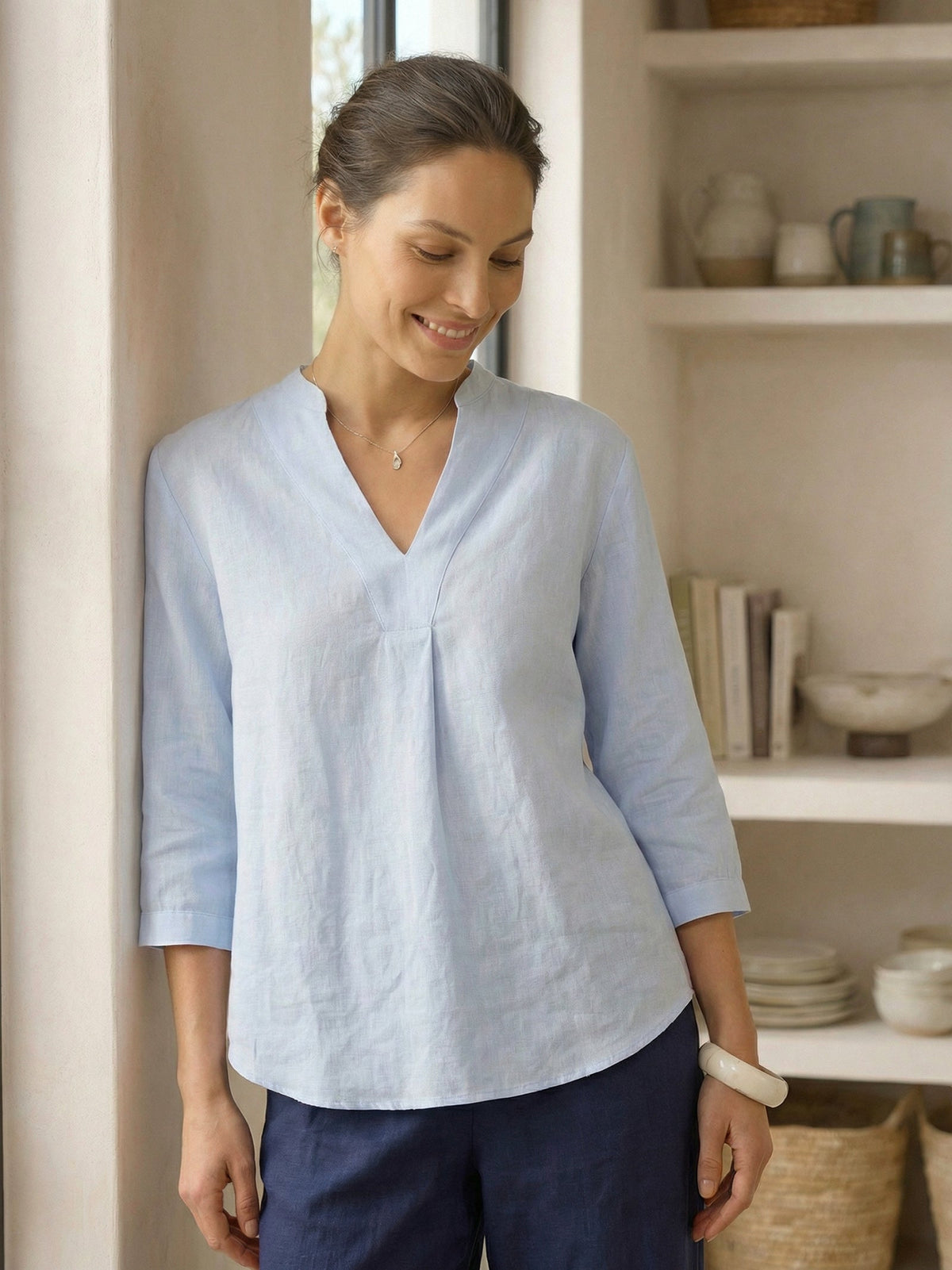100% Linen Dress Shirt JOANNA