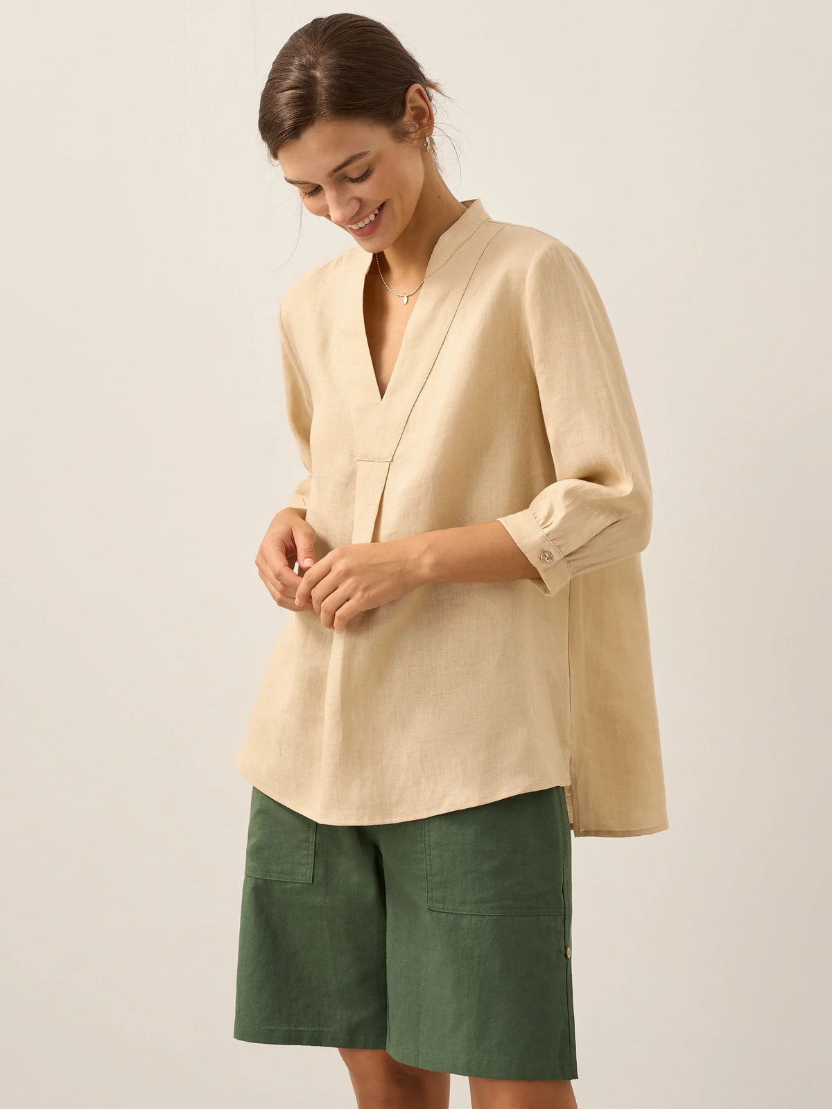 100% Linen Dress Shirt JOANNA