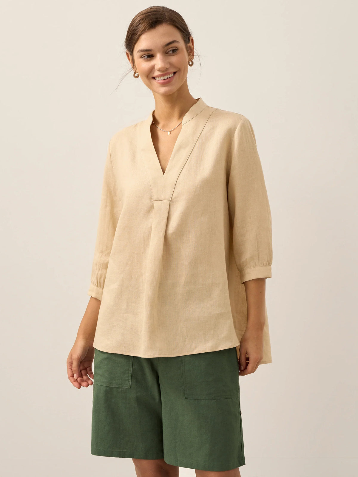 100% Linen Dress Shirt JOANNA