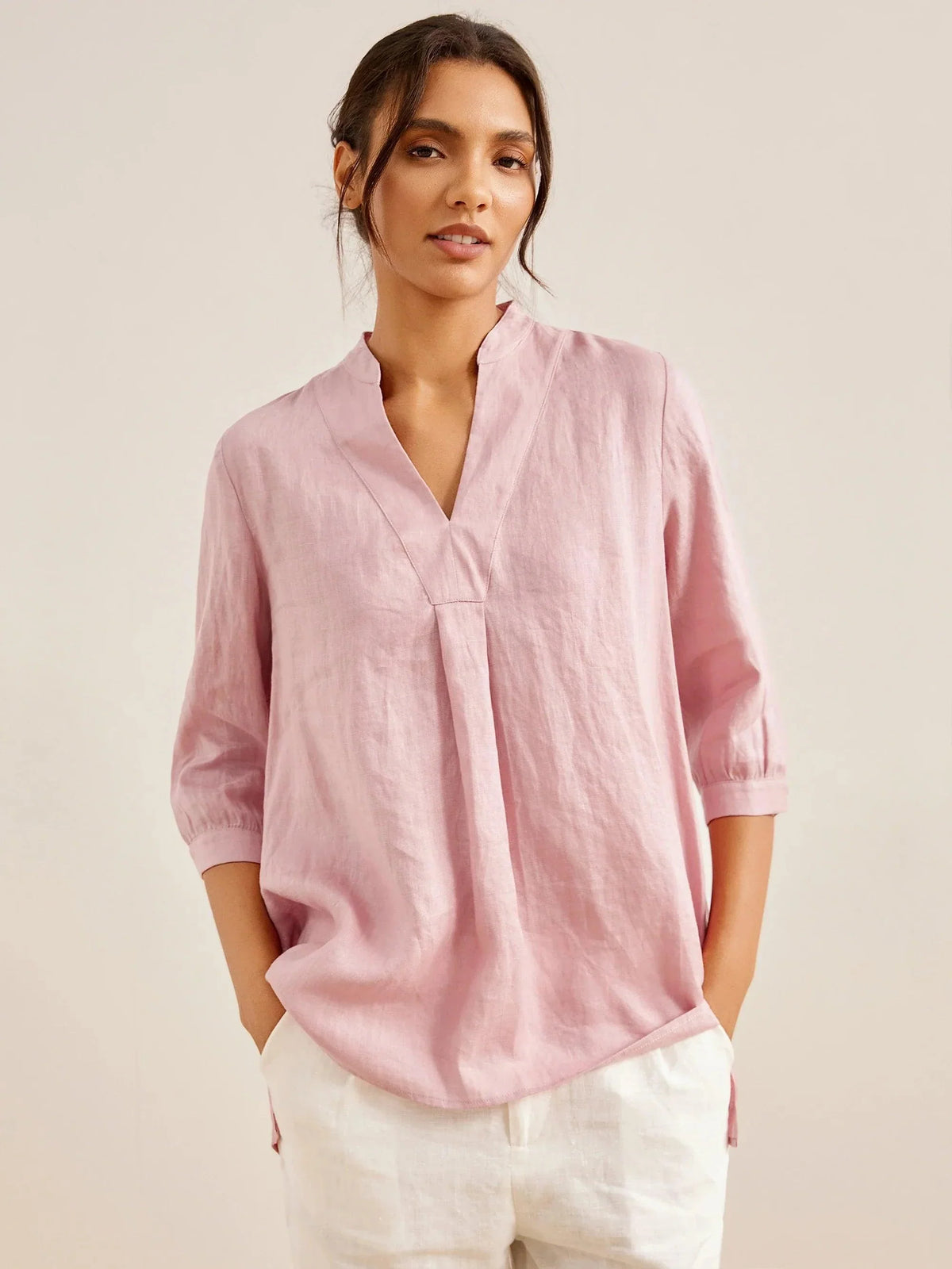 100% Linen Dress Shirt JOANNA