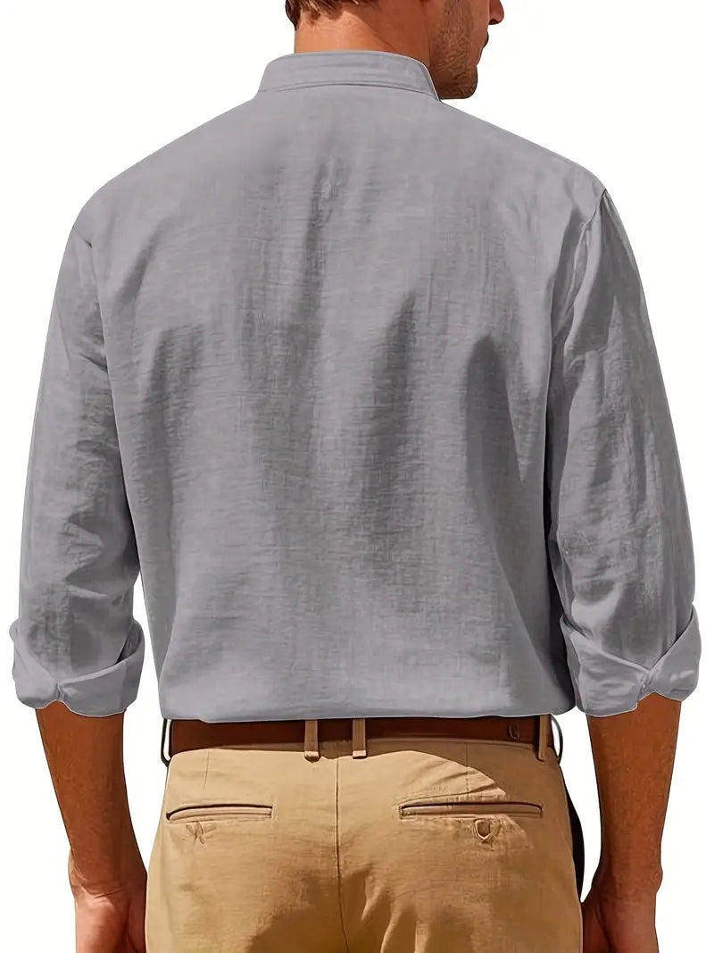Damiano? - Camisa masculina elegante de manga larga y dise?o moderno