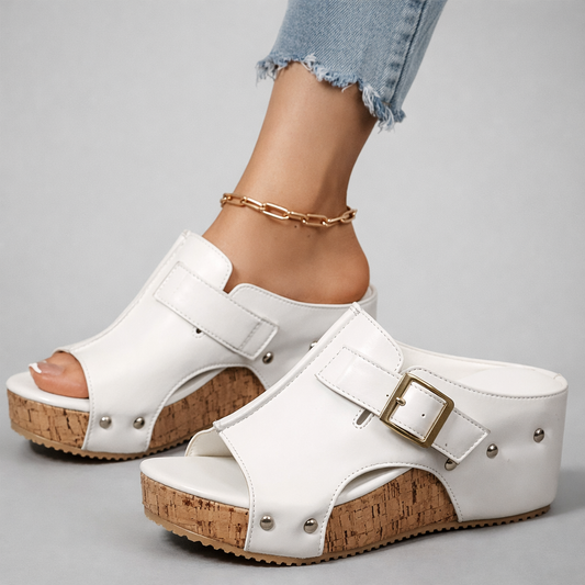 CASSIA? | Sandalias de Plataforma de Piel