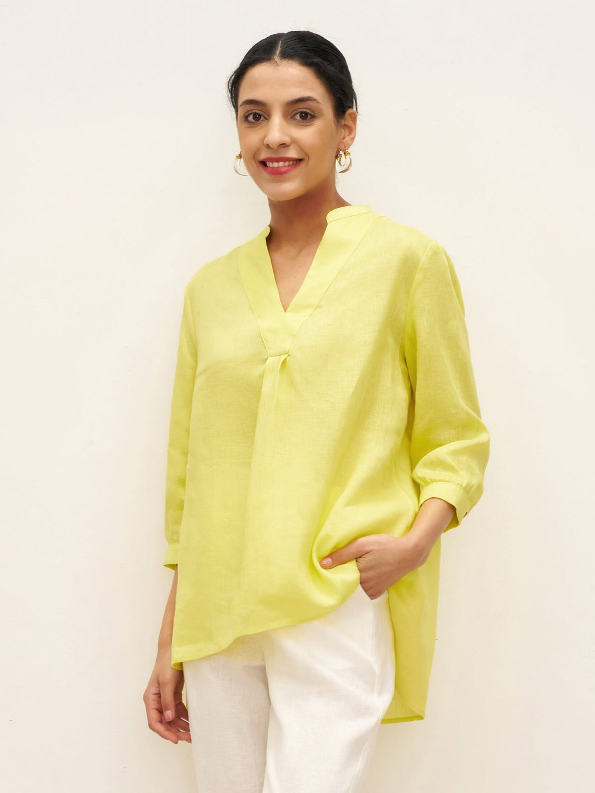 100% Linen Dress Shirt JOANNA