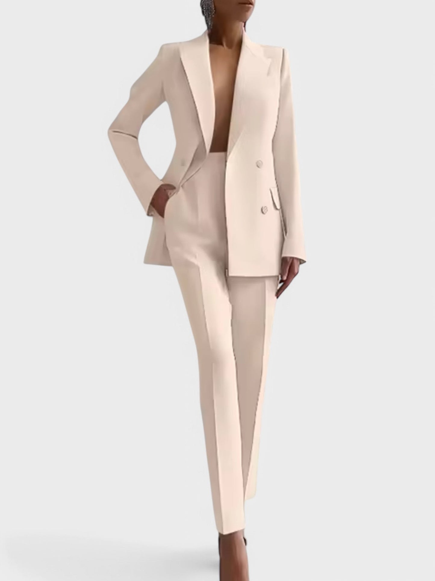 Olivia - Conjunto de blazer y pantal¨®n