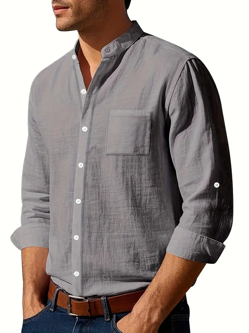 Damiano? - Camisa masculina elegante de manga larga y dise?o moderno