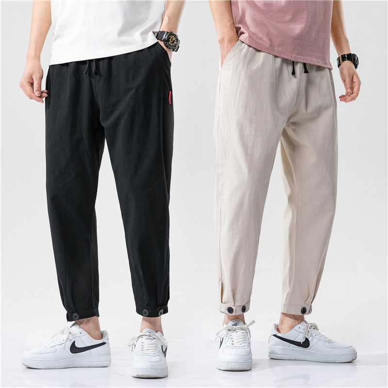 Theo - Pantalones Ajustados de Algod¨®n