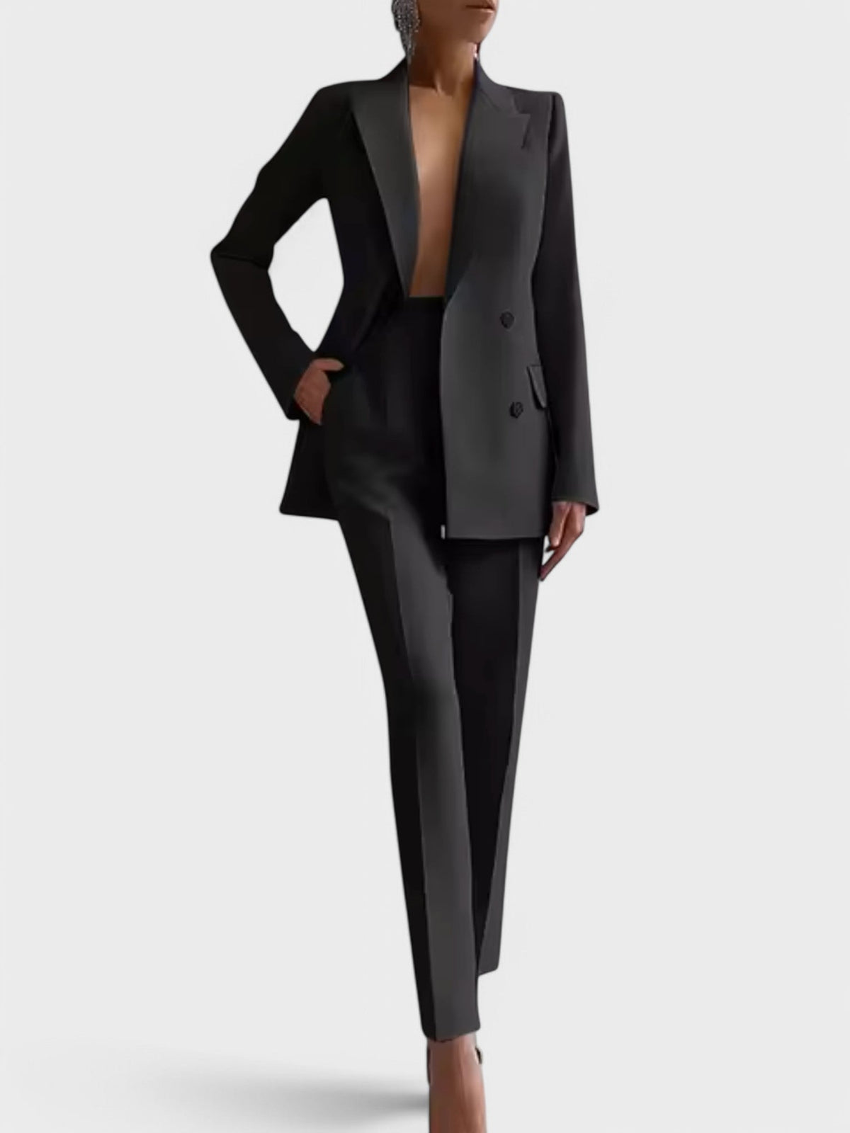Olivia - Conjunto de blazer y pantal¨®n