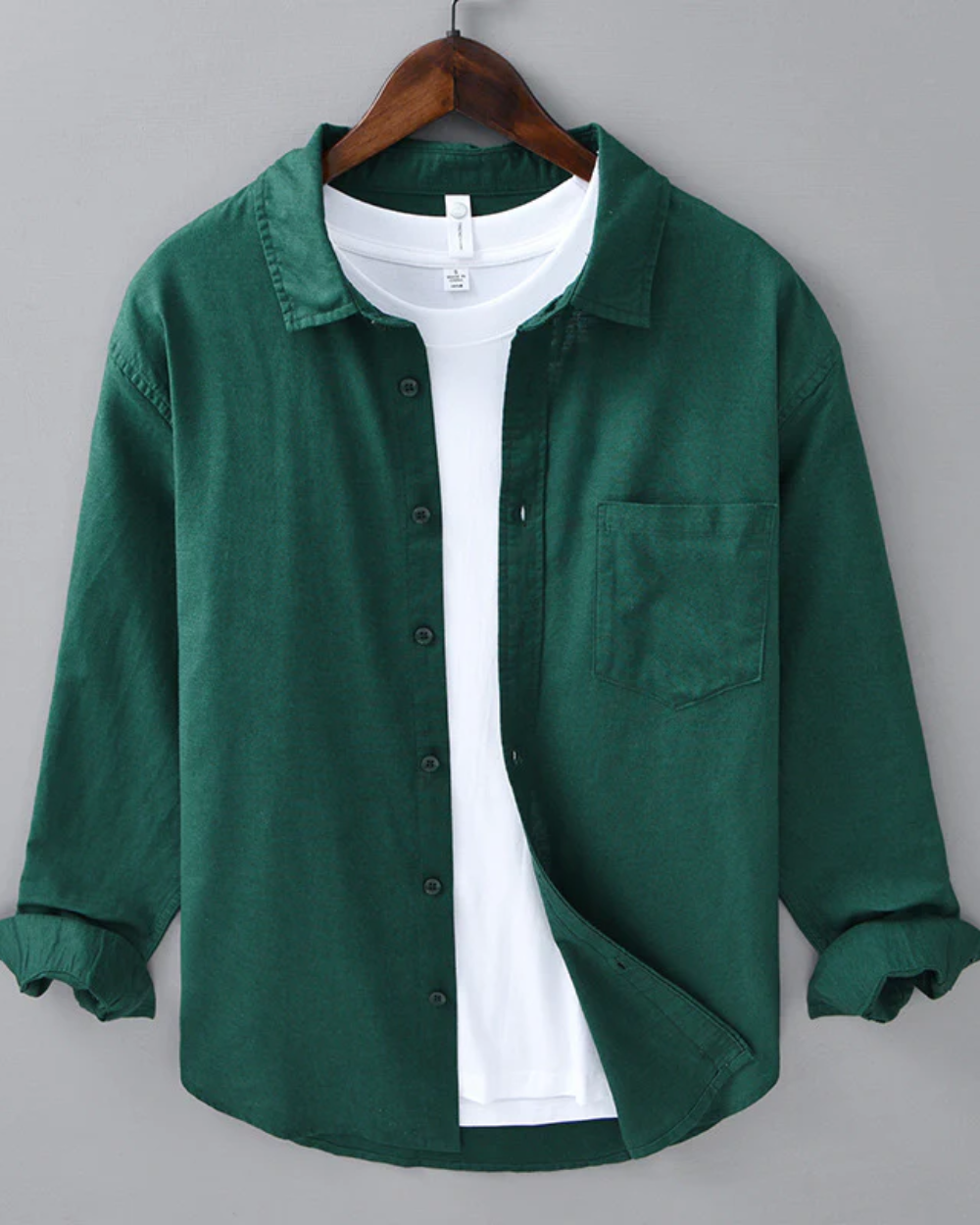 Eli¨¢n? - Camisa beige de lujo con dise?o distinguido