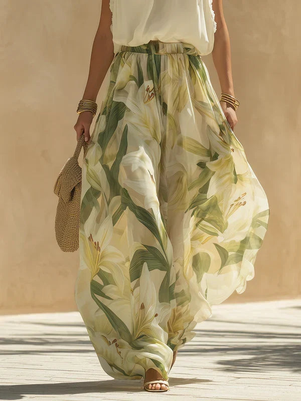 Lyselle? | Elegante conjunto ligero con estampado floral