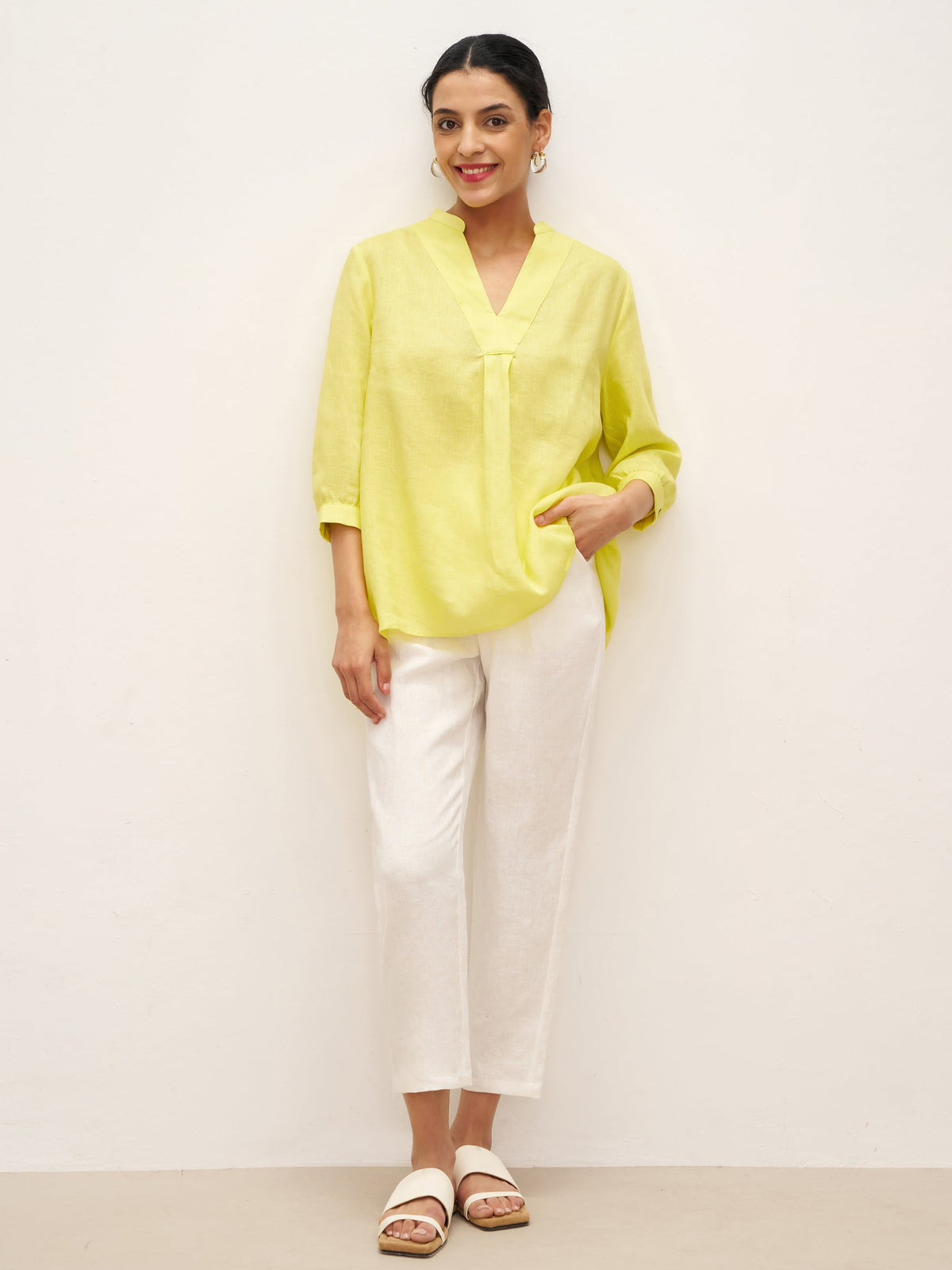 100% Linen Dress Shirt JOANNA