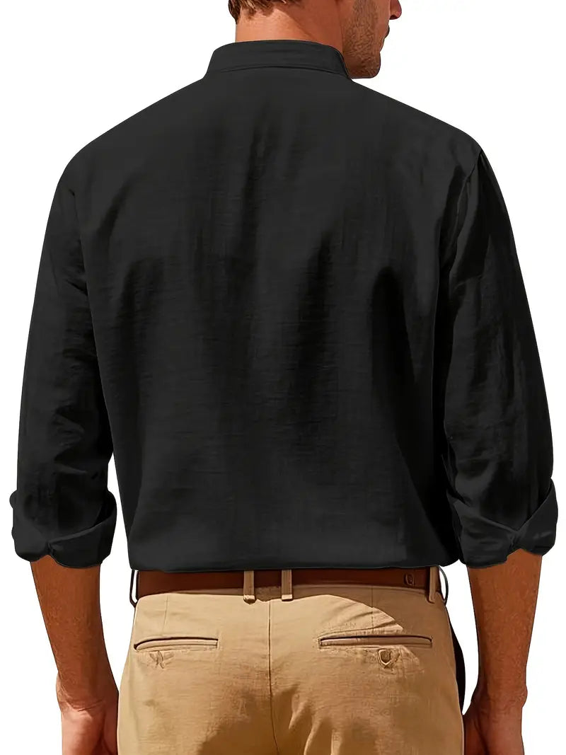Damiano? - Camisa masculina elegante de manga larga y dise?o moderno