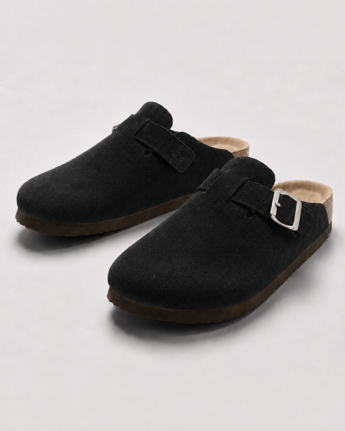 KASSEL? | Zuecos de Ante con Plantilla Suave Premium