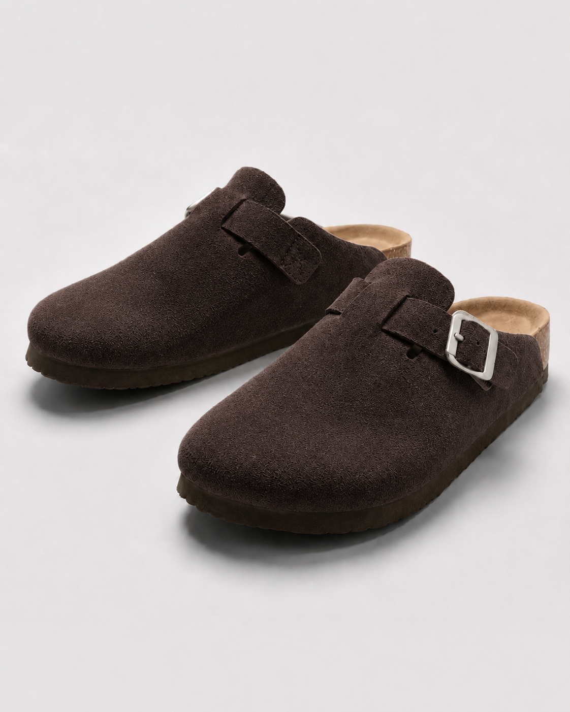 KASSEL? | Zuecos de Ante con Plantilla Suave Premium