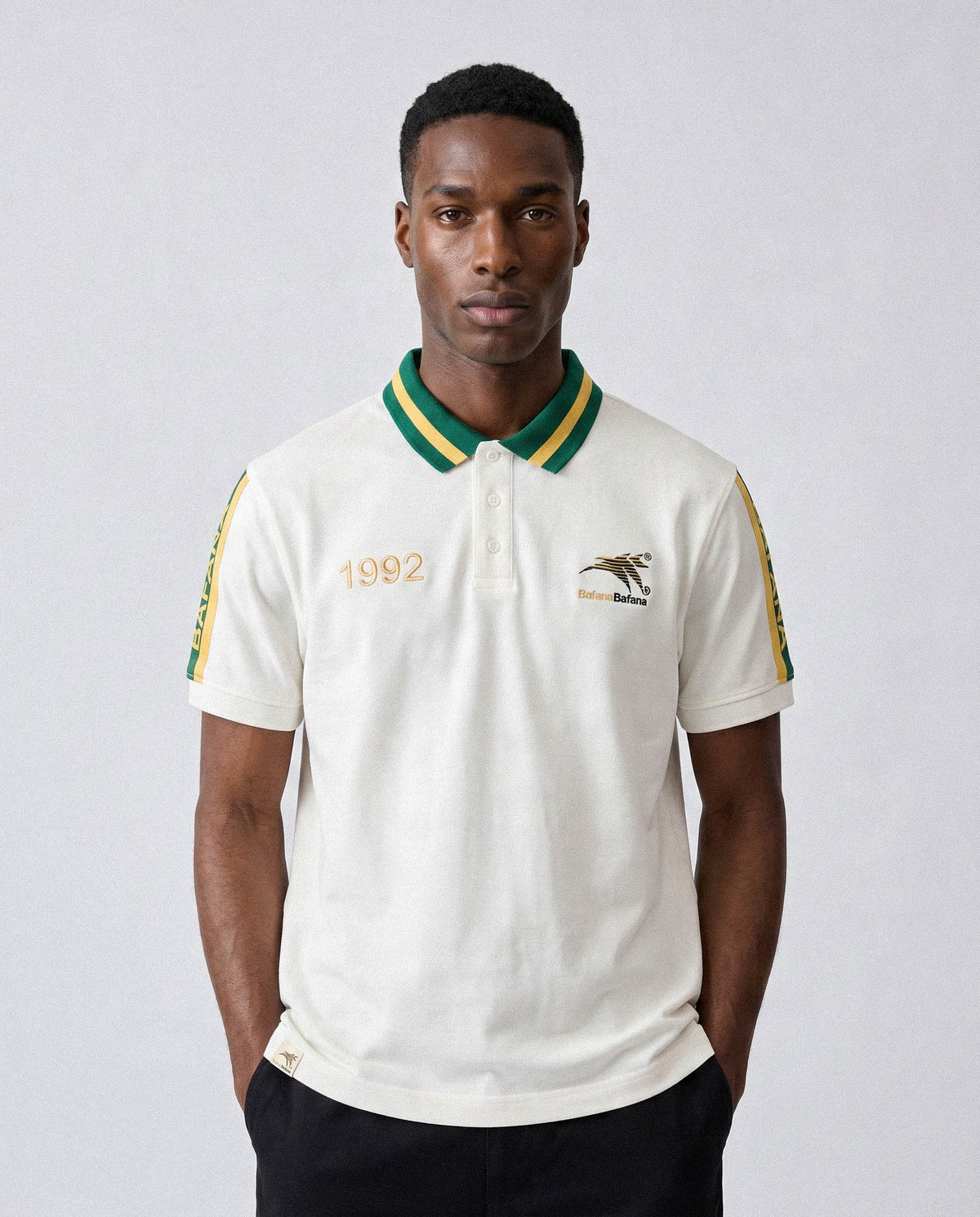 Bafana Bafana Premium Pique SS Polo White