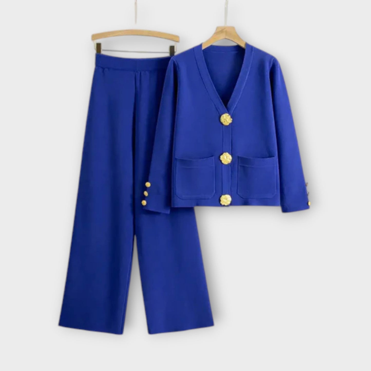 ¨¢ngela - Conjunto Elegante con botones