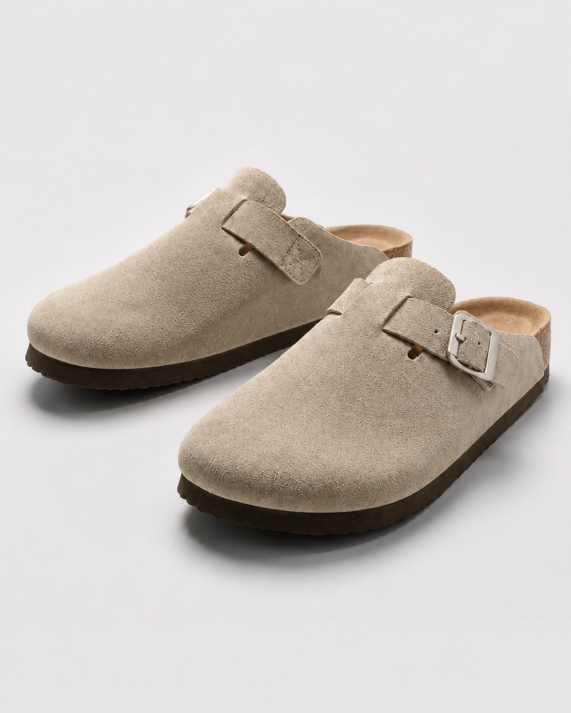 KASSEL? | Zuecos de Ante con Plantilla Suave Premium