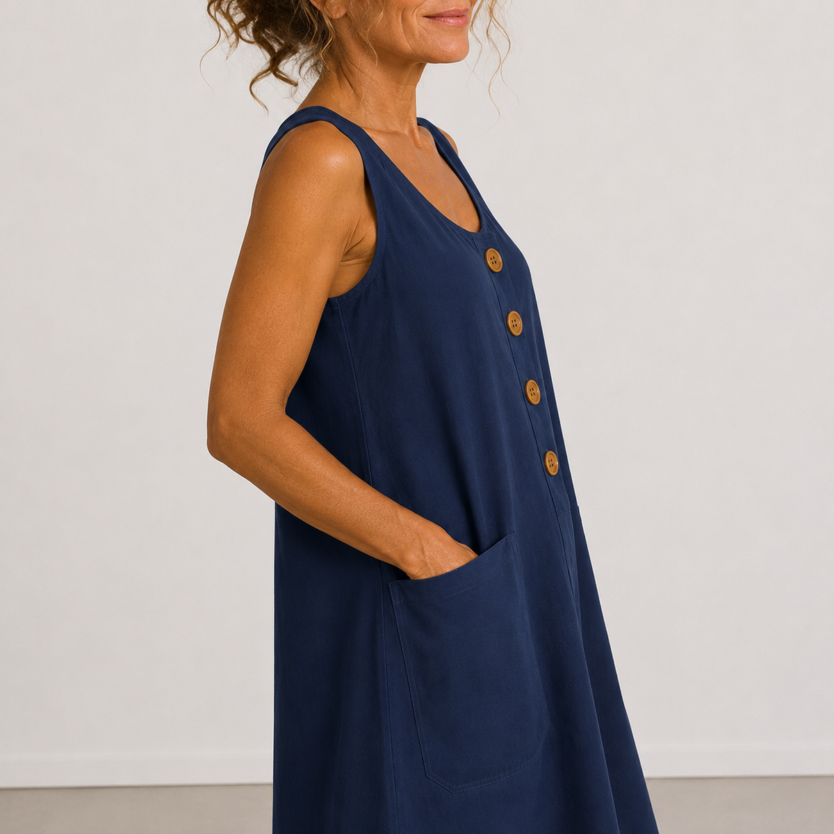 Mar¨ªa | Vestido fresco de algod¨®n y lino