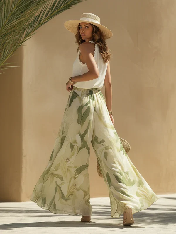 Lyselle? | Elegante conjunto ligero con estampado floral
