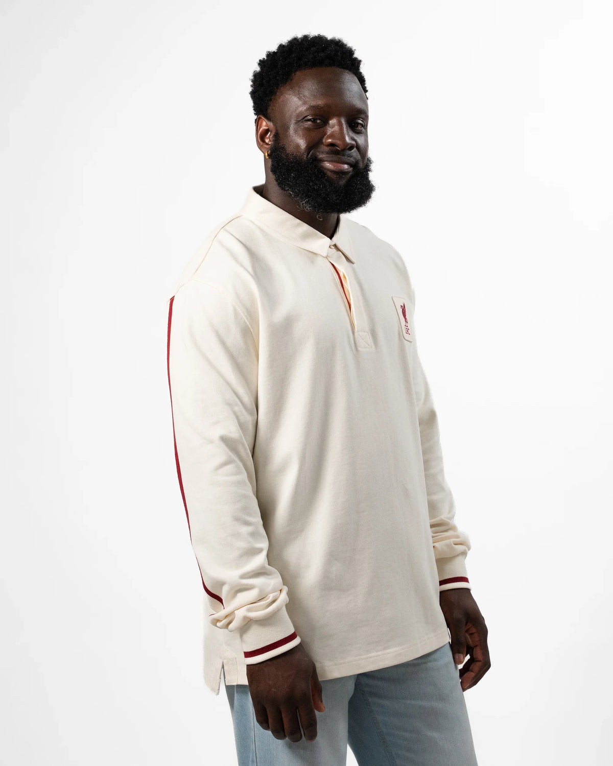 Liverpool LS Football Jersey Ecru