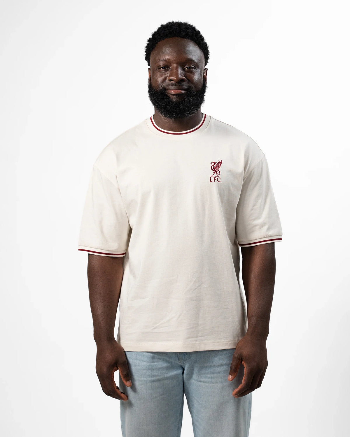 Liverpool Relaxed Crew Tee Ecru
