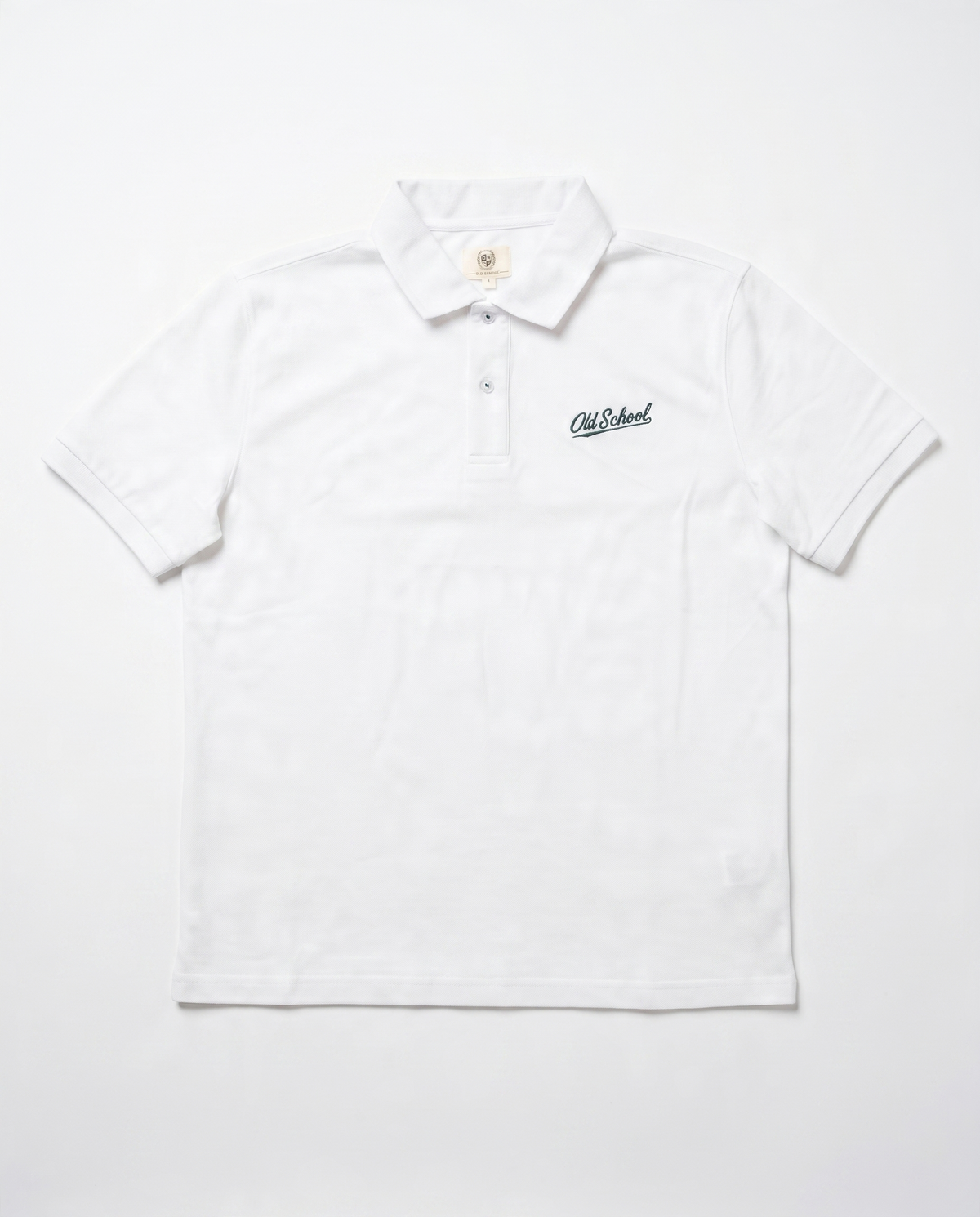 Old School Leisure Swish SS Polo White