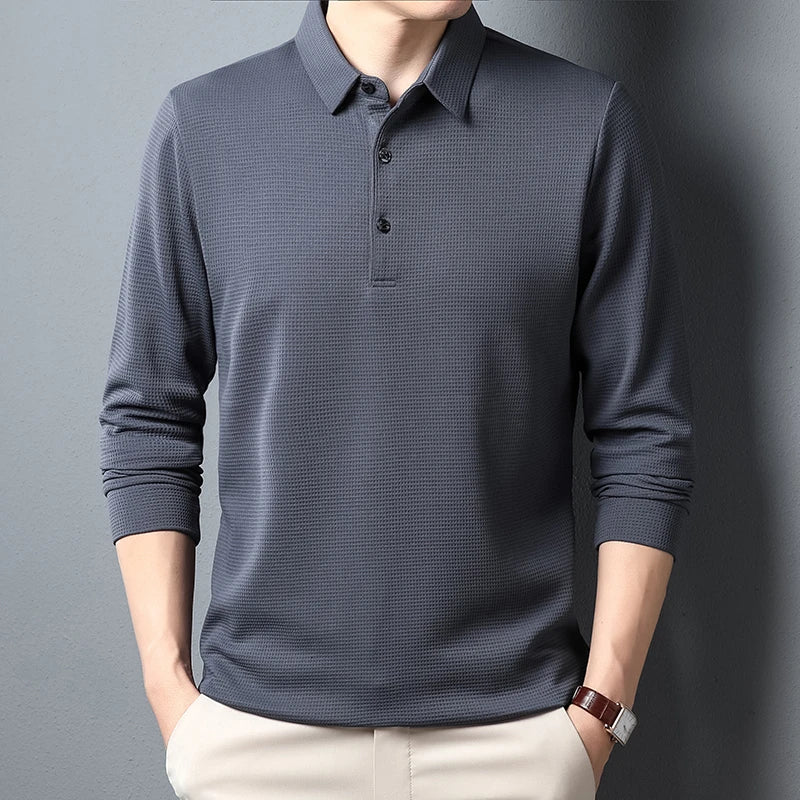 Tom¨¢s? - Elegante Polo de Manga Larga Atemporal
