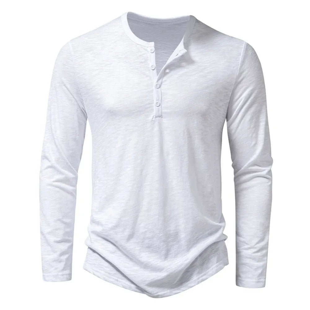 ¨®scar? - Polo Casual Henley Distinguido