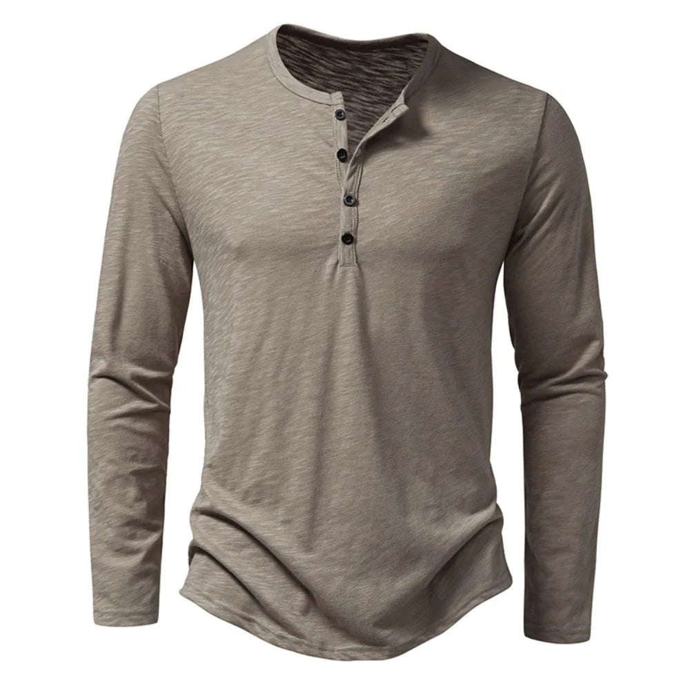 ¨®scar? - Polo Casual Henley Distinguido