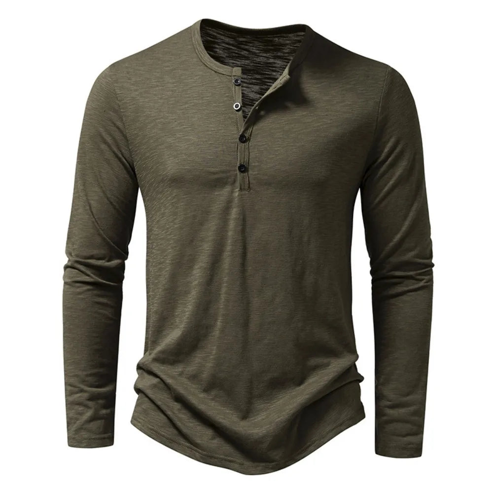 ¨®scar? - Polo Casual Henley Distinguido