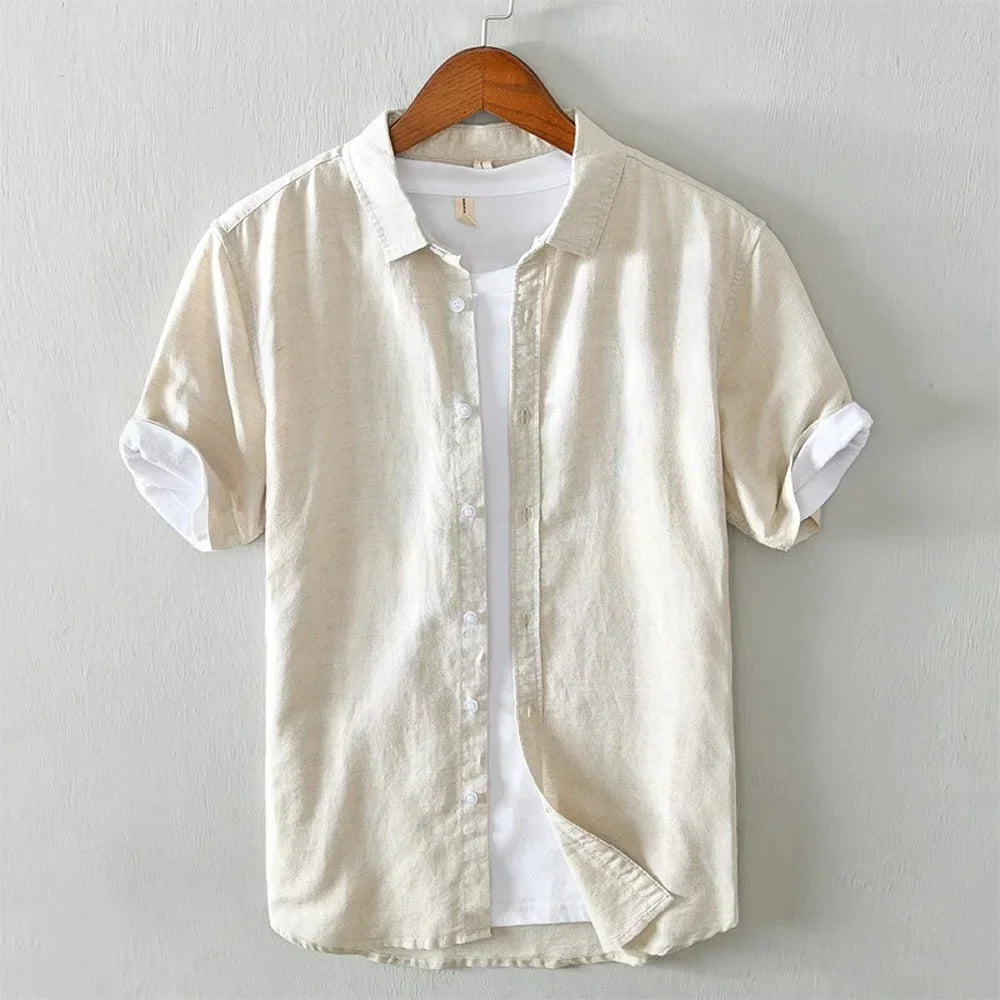 Adri¨¢n? - Sobrecamisa premium de manga corta con ajuste c¨®modo