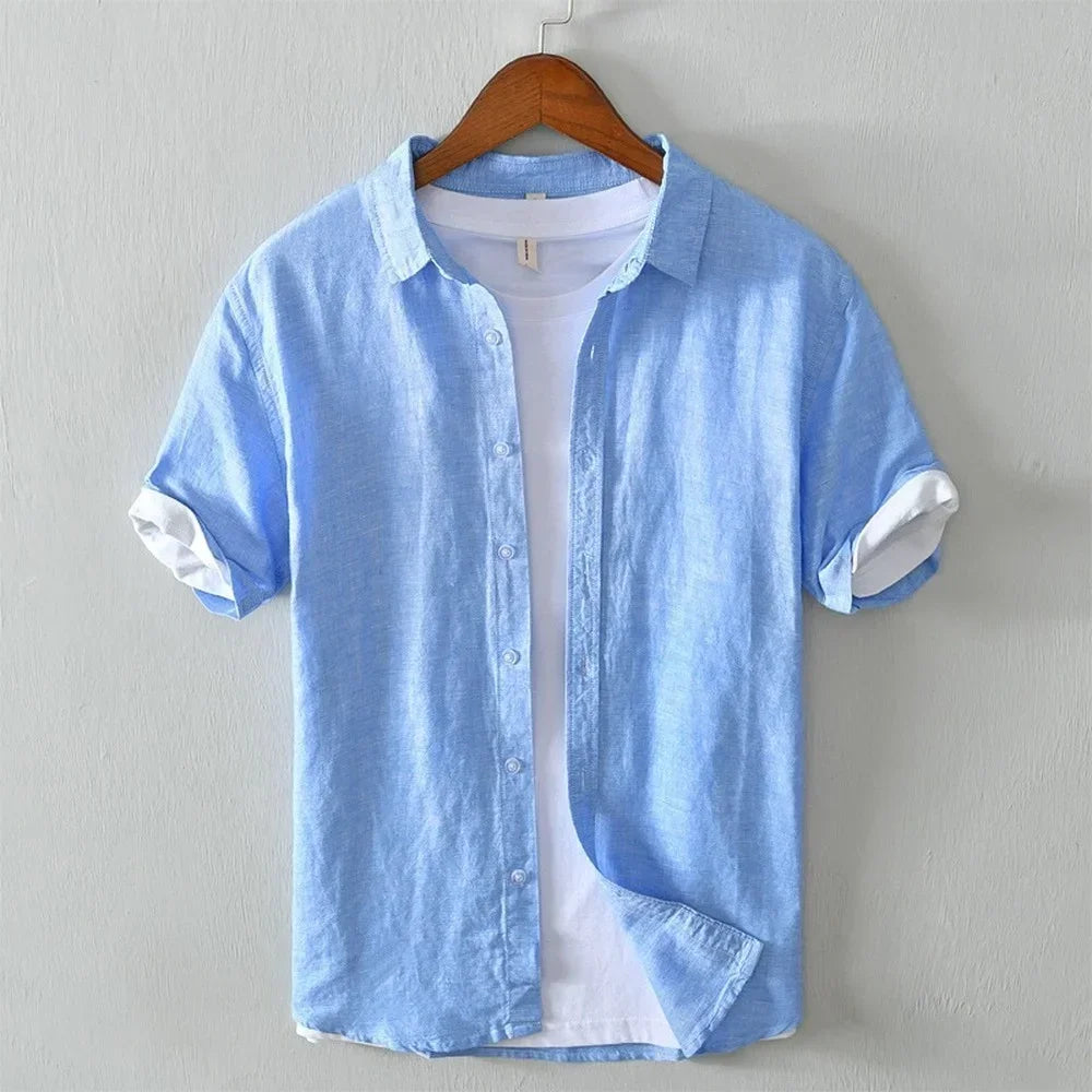 Adri¨¢n? - Sobrecamisa premium de manga corta con ajuste c¨®modo