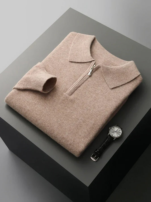 Enzo? - Elegante Jersey Polo de Cachemira