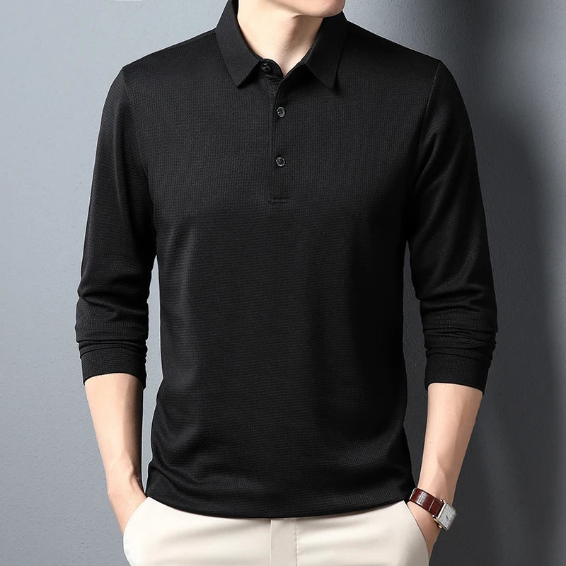 Tom¨¢s? - Elegante Polo de Manga Larga Atemporal