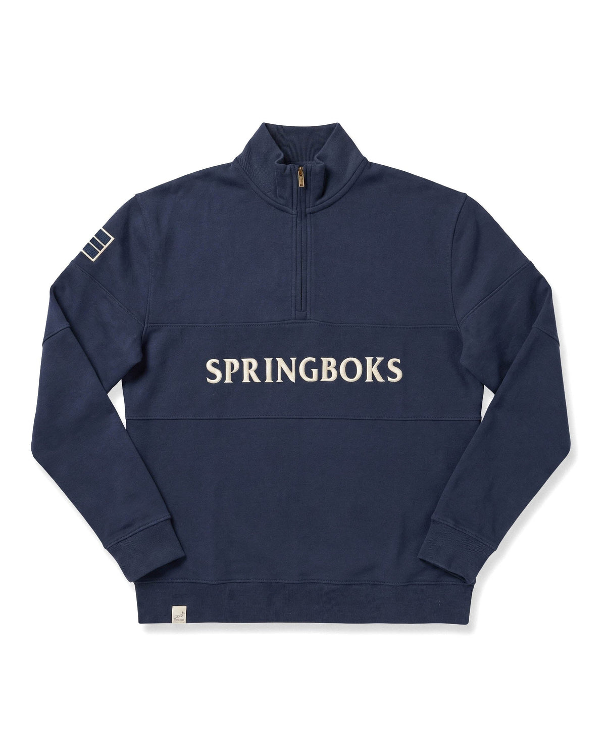 Springboks Quarter Zip Sweatshirt Navy
