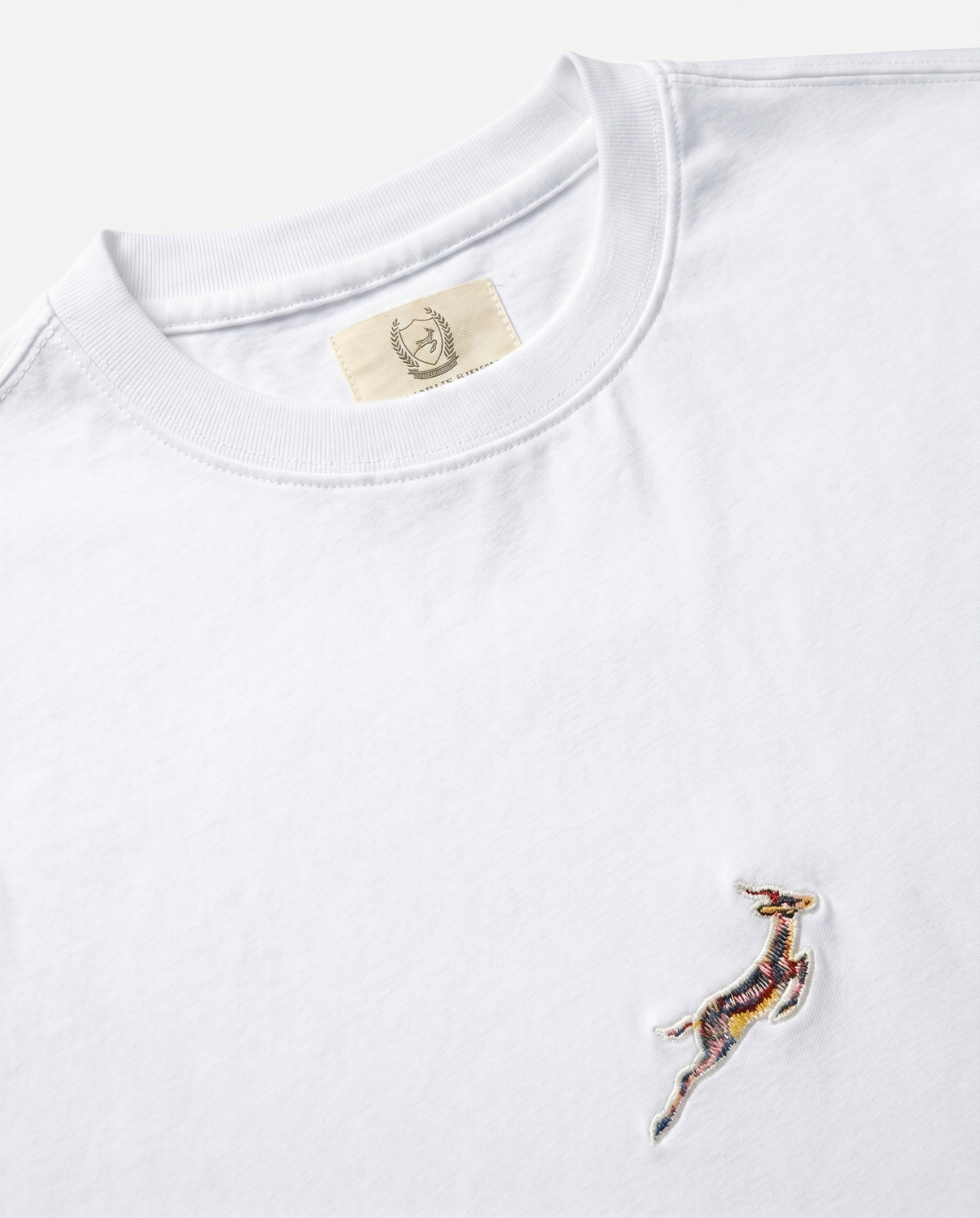 Springboks Ladies Boxy Tee Plain White