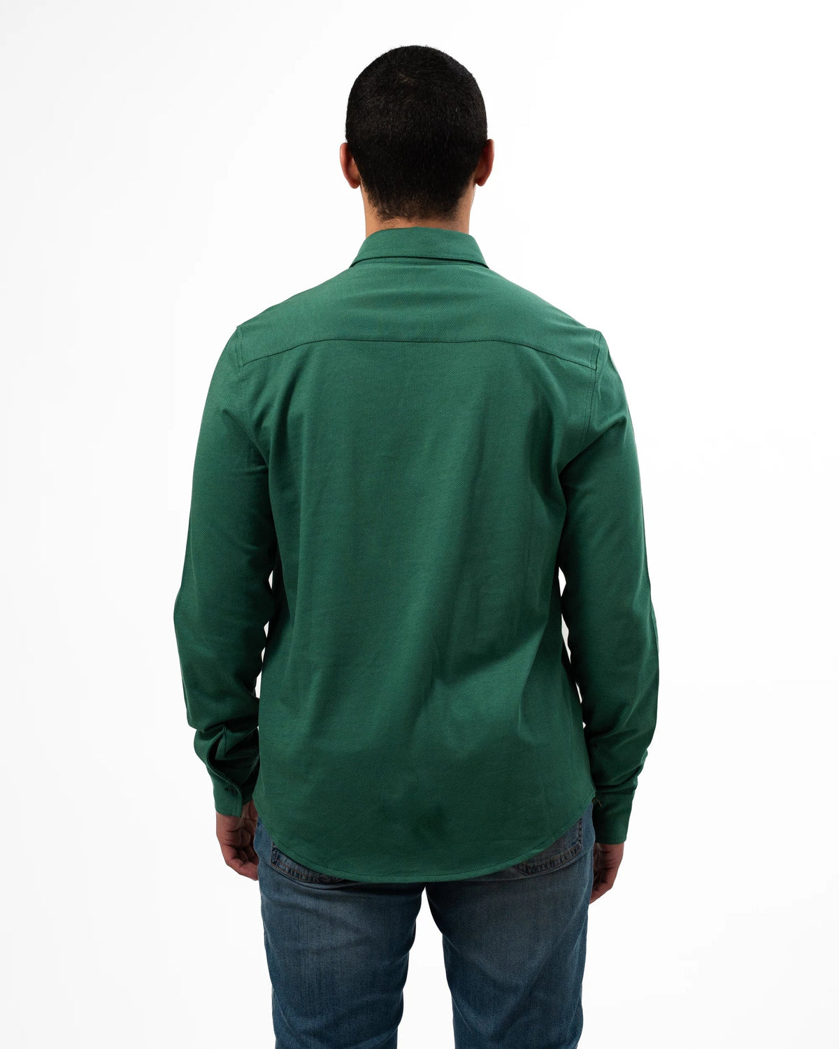 Springboks Tailored LS Shirt Green