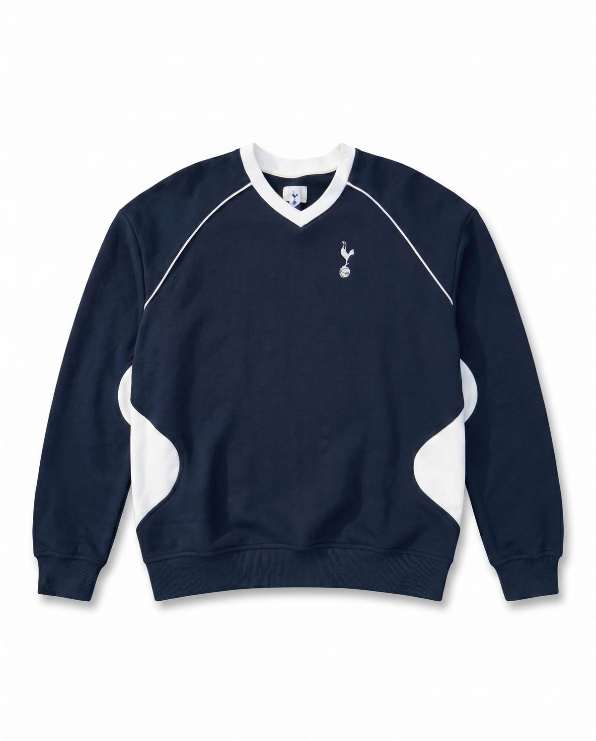 Spurs Colour block V-neck Sweater Navy