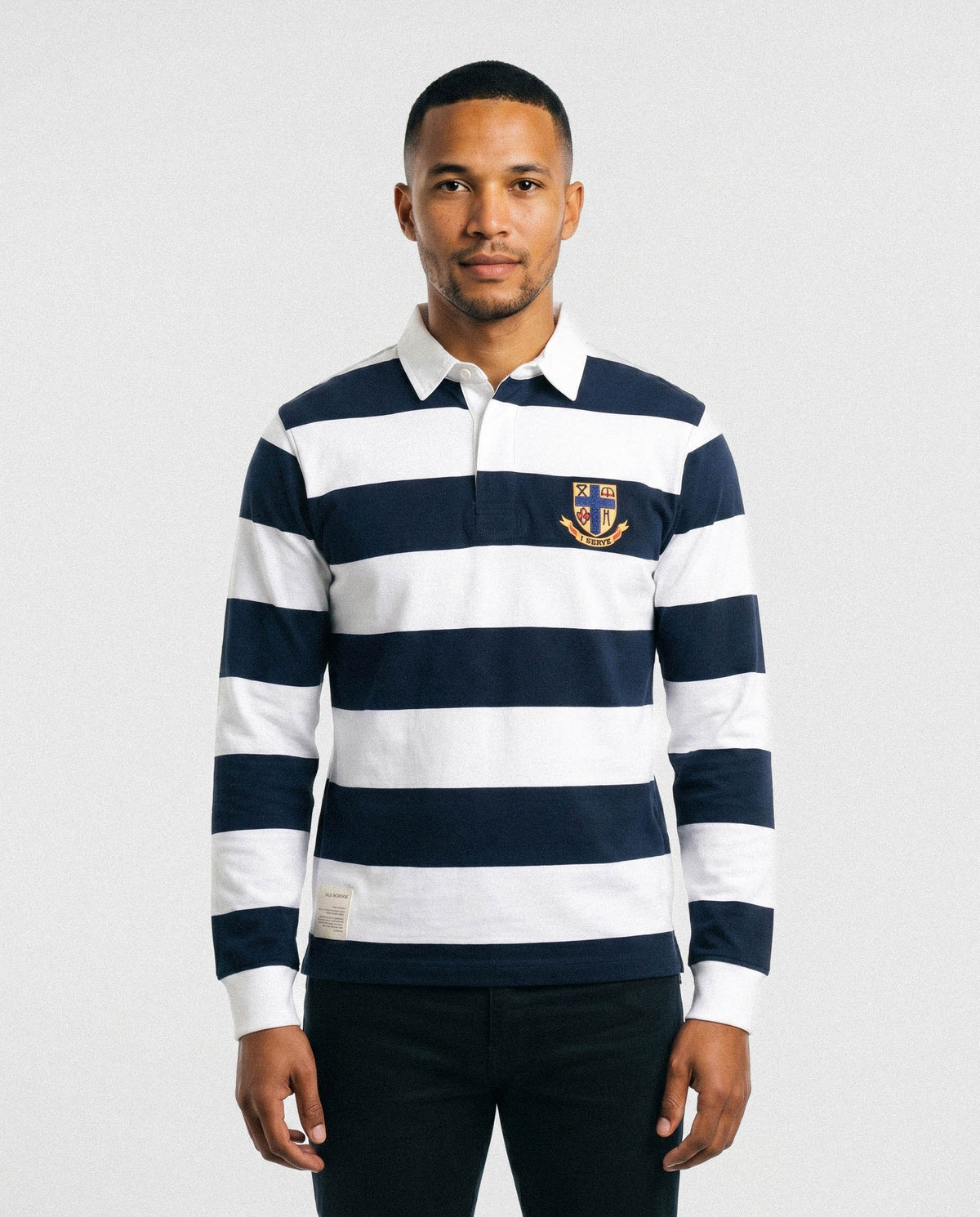 Schools St Dunstan's College Long Sleeve Rugby Jersey 8x8 YD Stripe White
