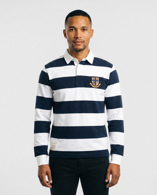 Schools St Dunstan's College Long Sleeve Rugby Jersey 8x8 YD Stripe White