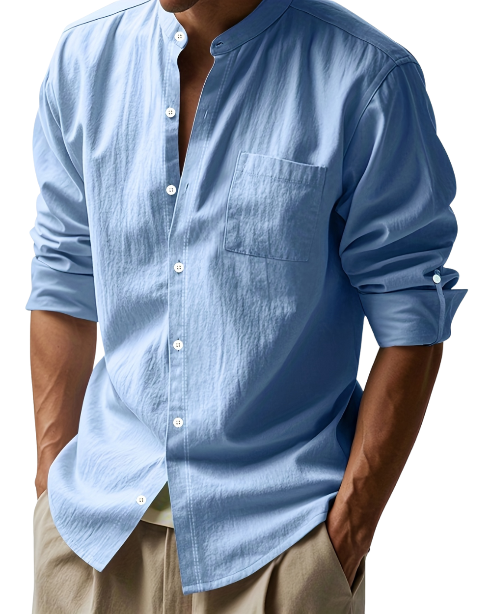 Damiano? - Camisa masculina elegante de manga larga y dise?o moderno