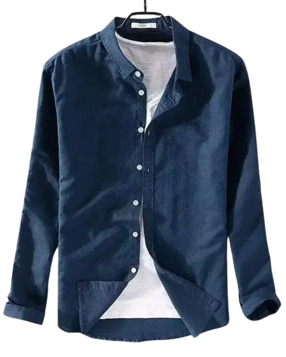 Sergio? - Camisa azul marino premium con estilo elegante y moderno