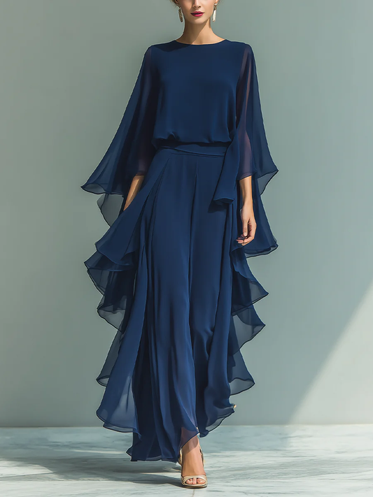 Conjunto Aurora? | Elegante con volantes fluidos